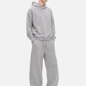 Waffle Knit Cropped Hoodie