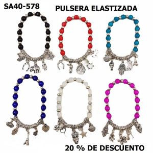 SA40-578 PULSERA ELASTIZADA CON DIJES