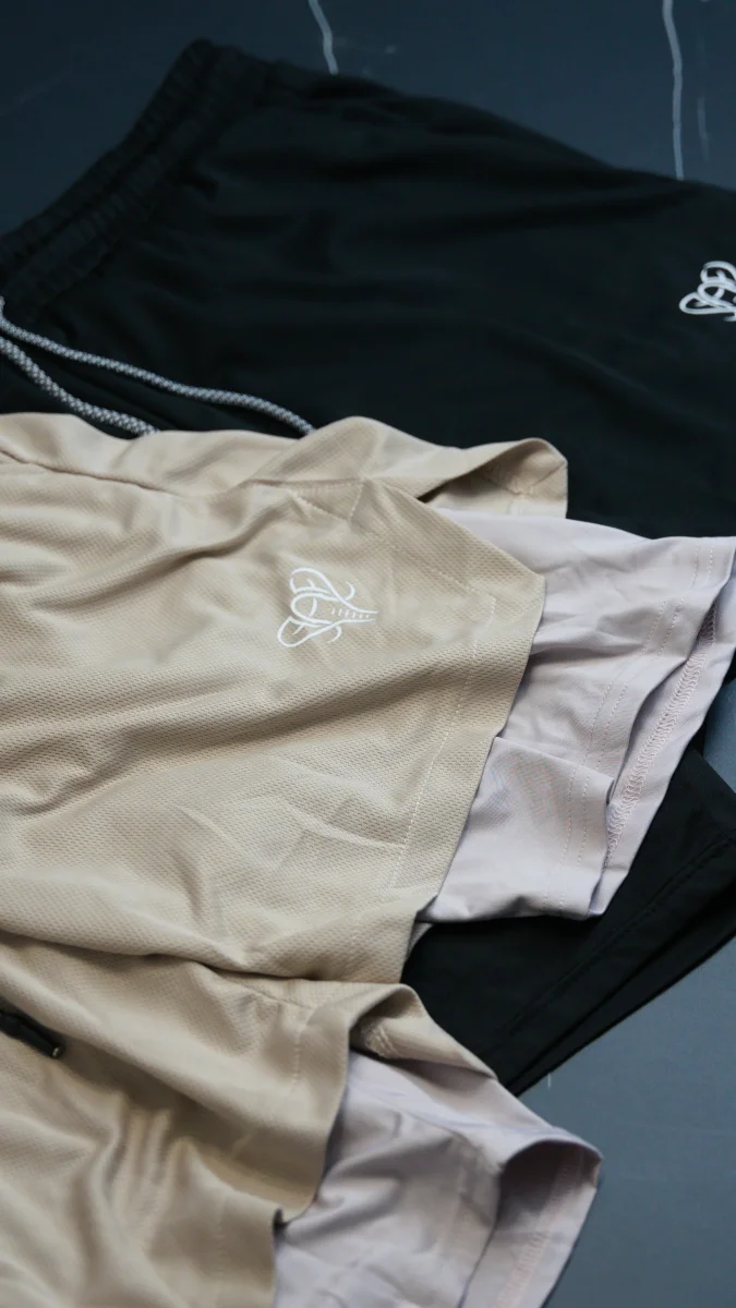 Duomode Shorts 2 en 1 Beige - Imagen 5