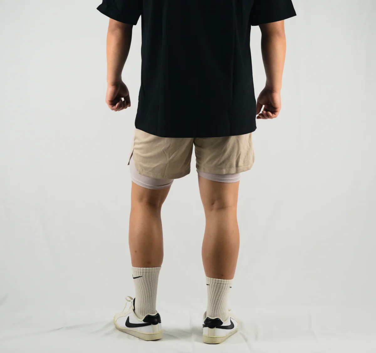 Duomode Shorts 2 en 1 Beige - Imagen 4