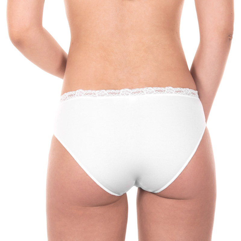 Pack 2 Braguitas Bikini 9501 Algodón con Puntilla Pecado Original - Imagen 4