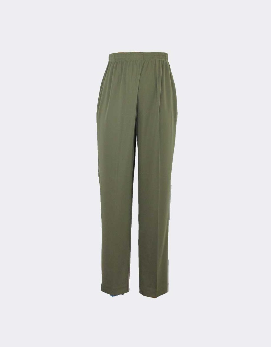 Pantalón de mujer punto fino con goma cintura y bolsillos. VERANO - Imagen 4