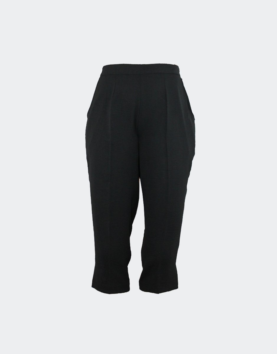 Pantalón pirata mujer tela vaporosa con goma detrás de cintura con bolsillos - Imagen 5
