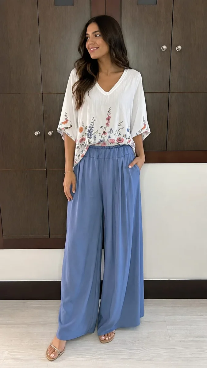 Pantalón Color Denim - Imagen 2