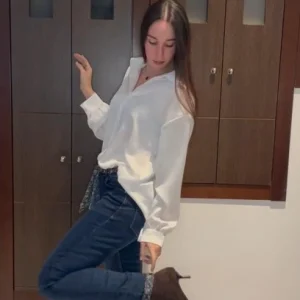 Pantalón Vaquero Floral