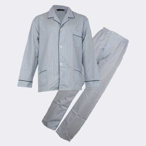 Pijama de hombre en TELA abierto de cuadraditos