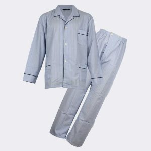 Pijama de hombre TELA abierto rayas