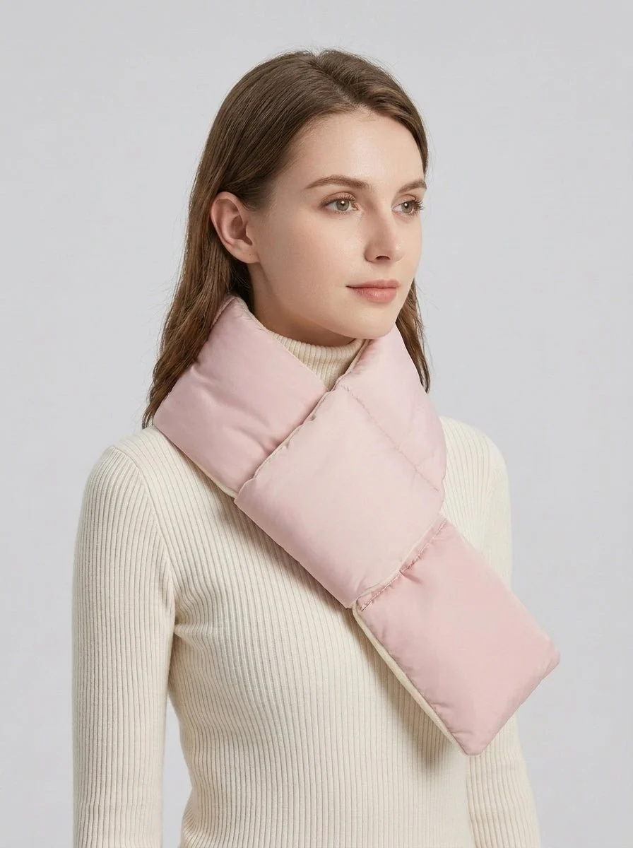 Women Padded Warm Scarf - Imagen 5