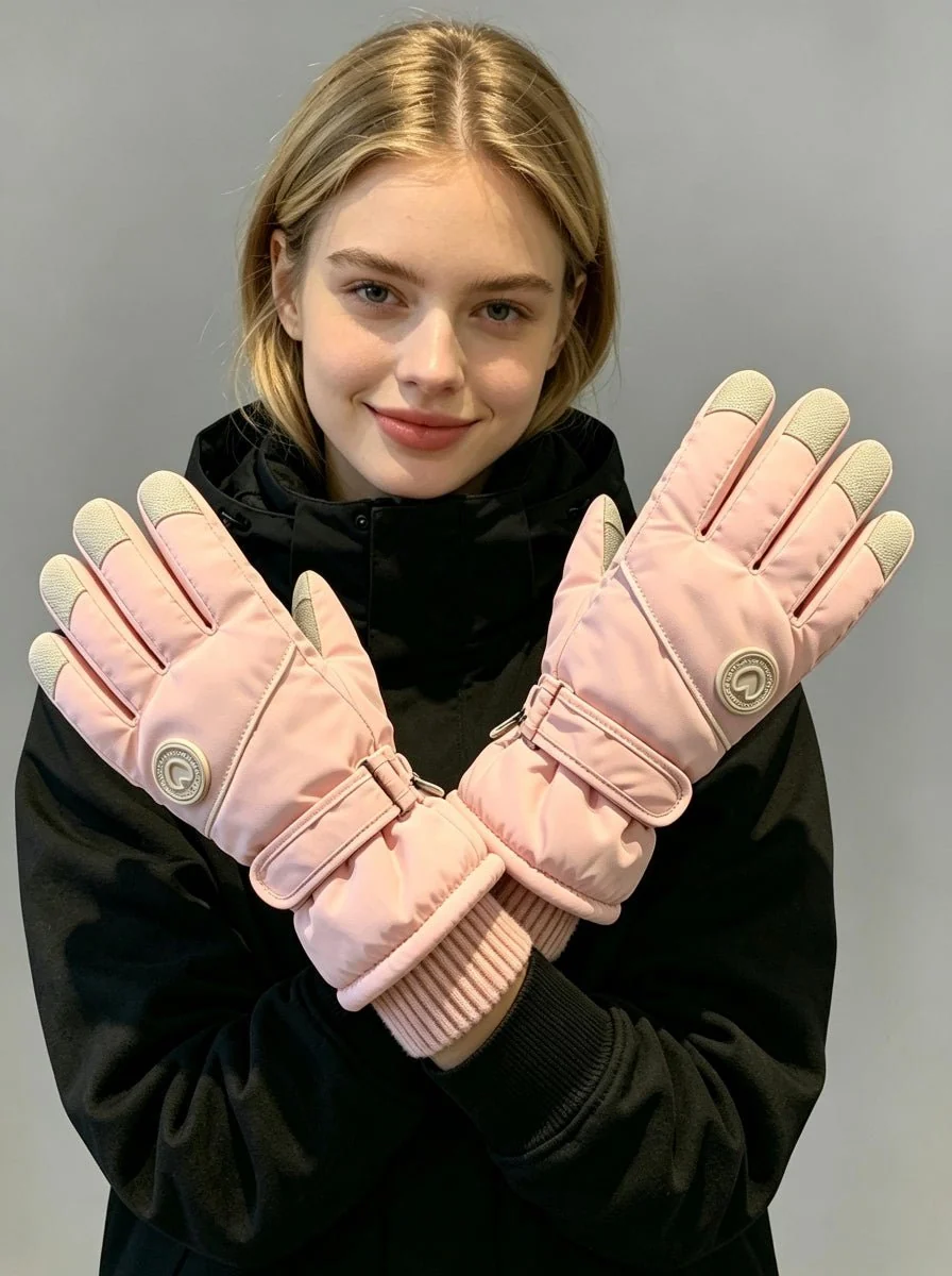 Women's Thick Warm Ski Gloves - Imagen 4