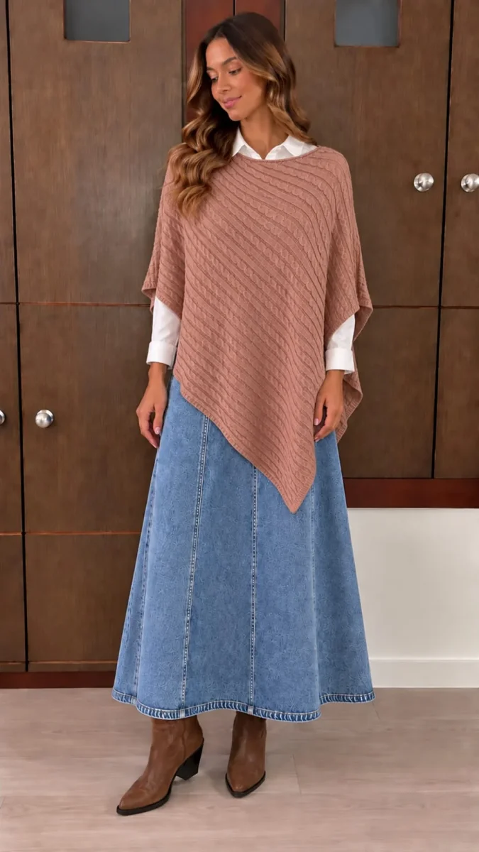 Poncho Trenzado - Imagen 2