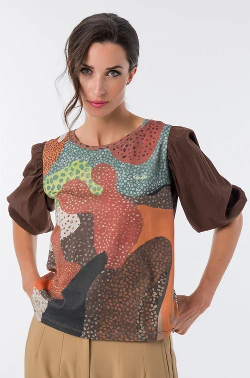 Camiseta abullonada Multi ANEKKE