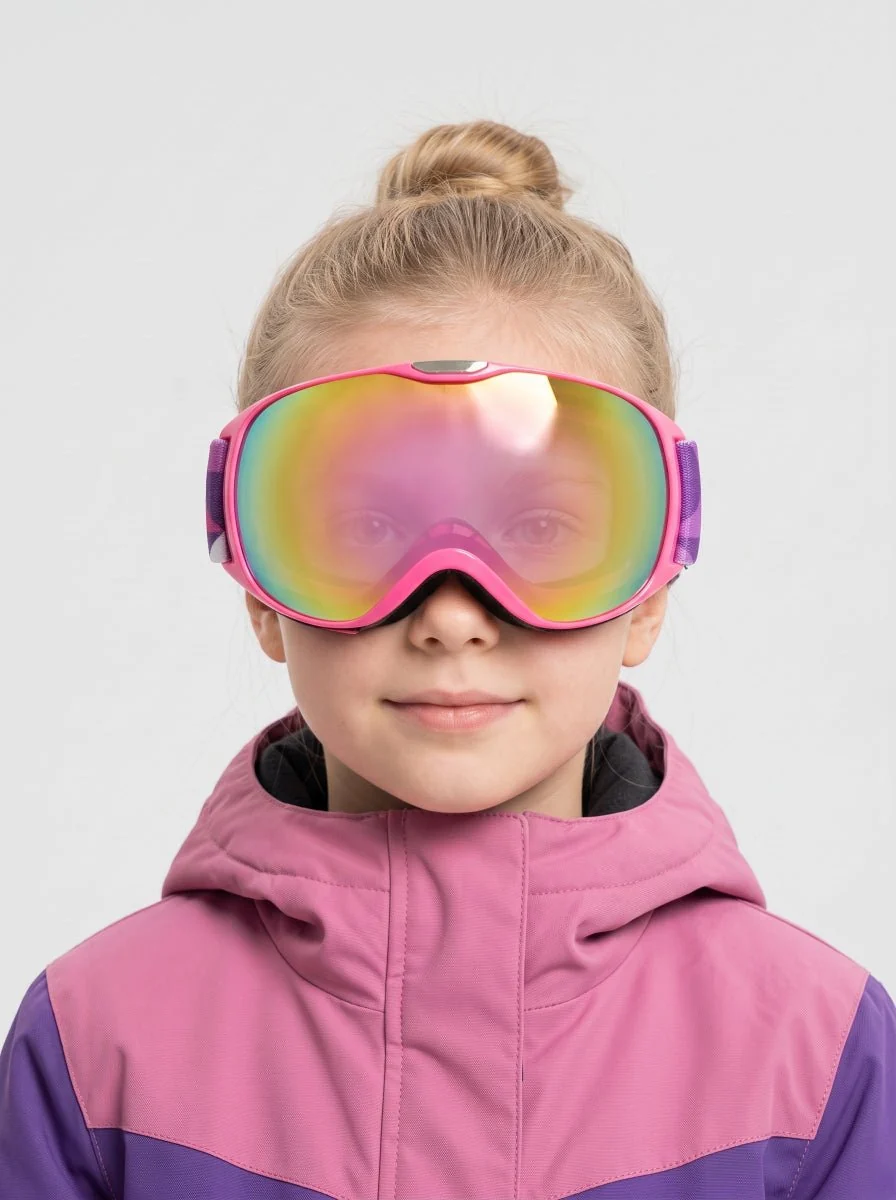 Children Double Layer Anti-Fog Spherical Ski Goggles - Imagen 6