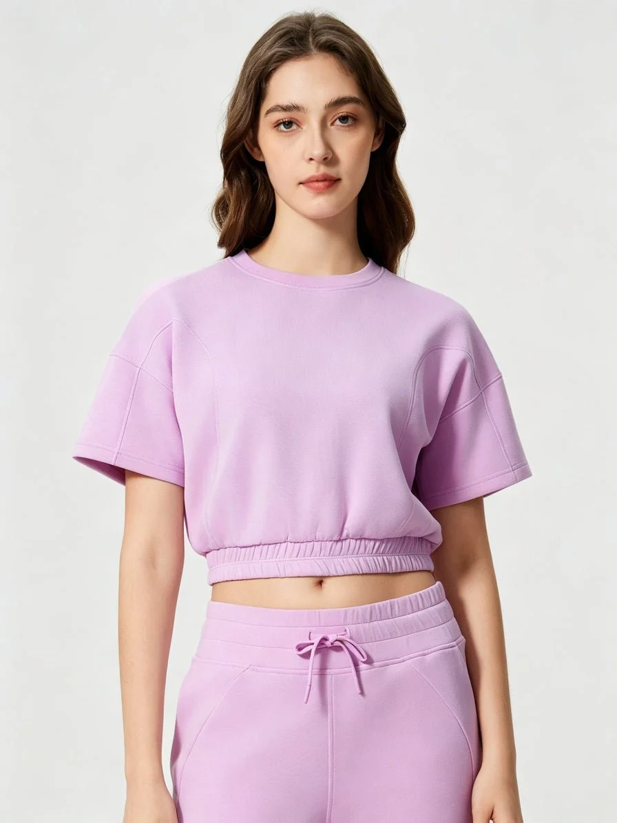 Cropped Air Layer Sweatshirt Tee - Imagen 5