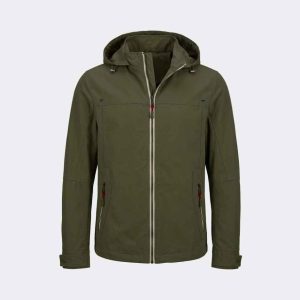 Parka hombre VERANO con gorra extraíble con cremallera a costrate