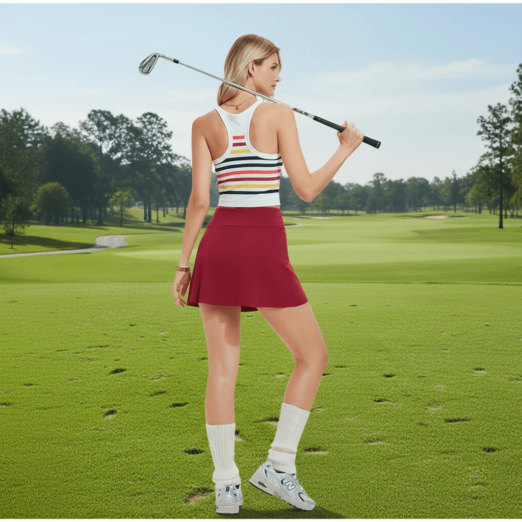 Women's Slit Golf Skort - Imagen 4