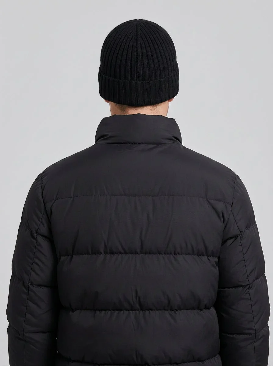 Men Rib Knit Beanie Hat - Imagen 5