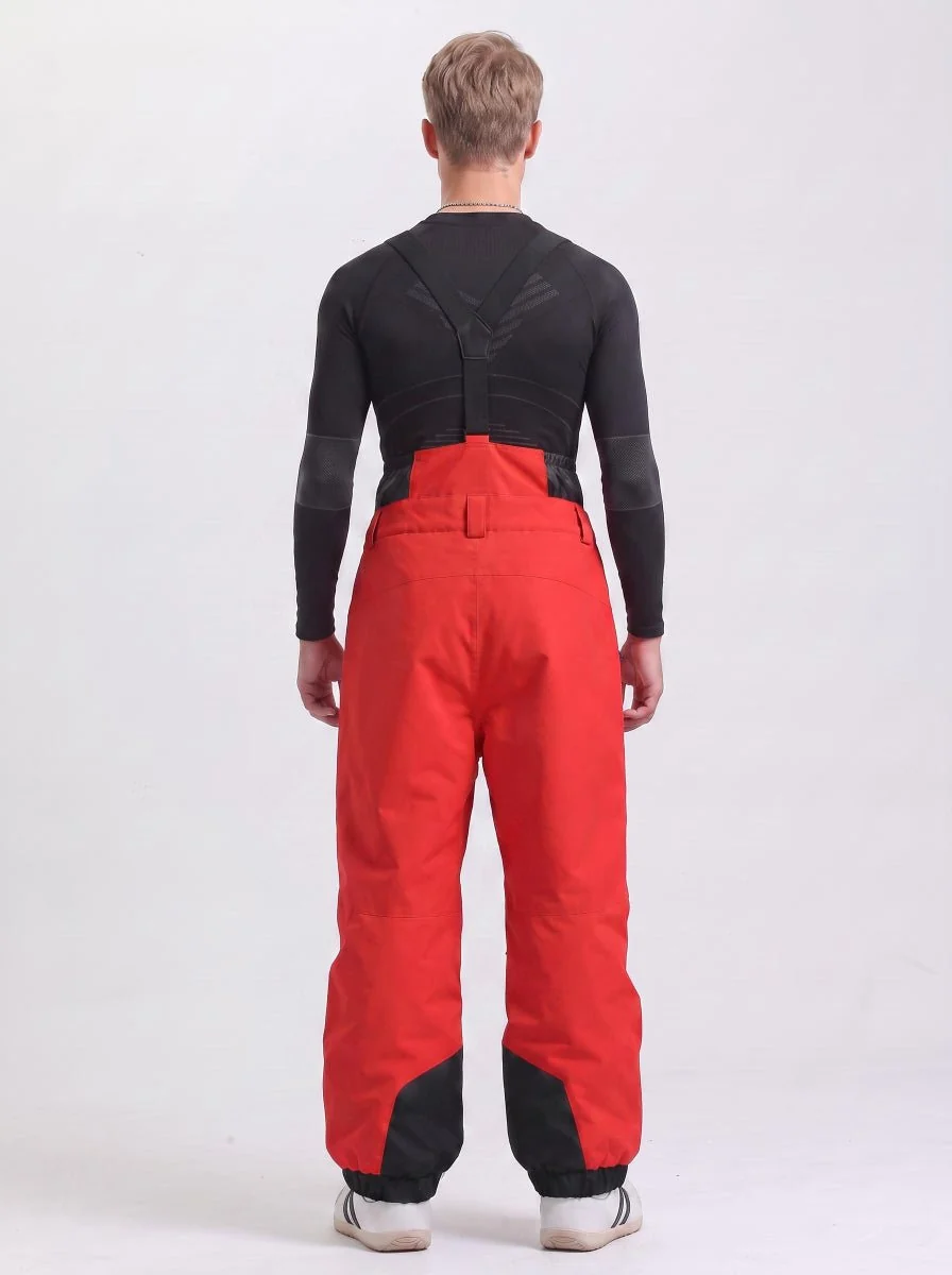 Men's Waterproof Snowboard Bib Pants - Imagen 6