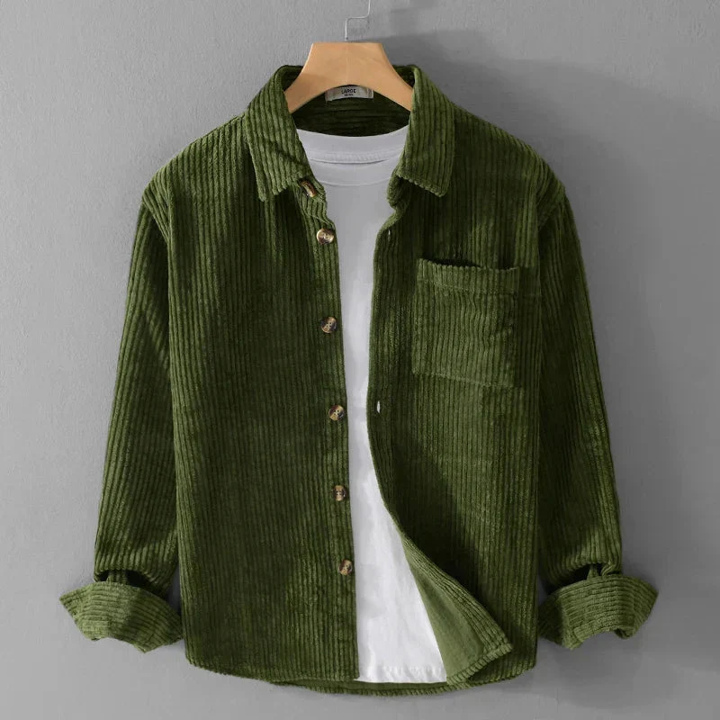 Sobrecamisa de pana suave - LONDON - Imagen 3
