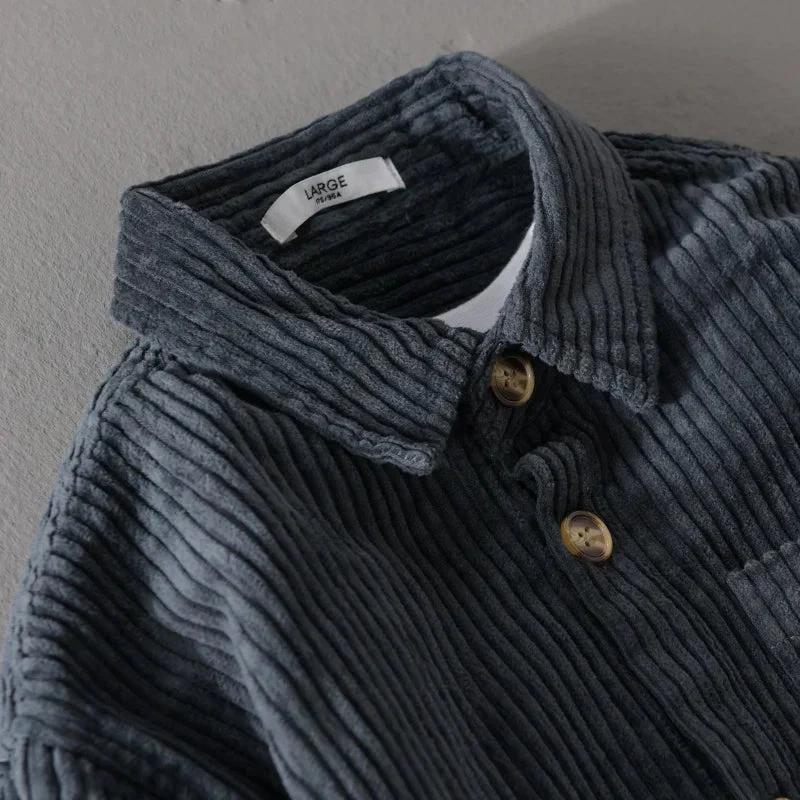 Sobrecamisa de pana suave - LONDON - Imagen 6