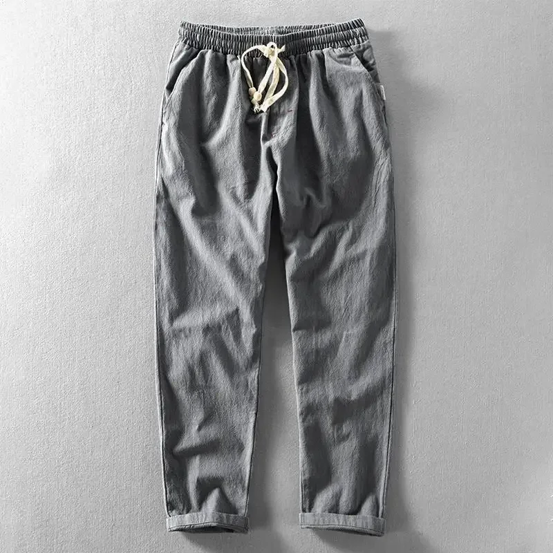 Pantalones Daniel de algodón y lino - Imagen 5