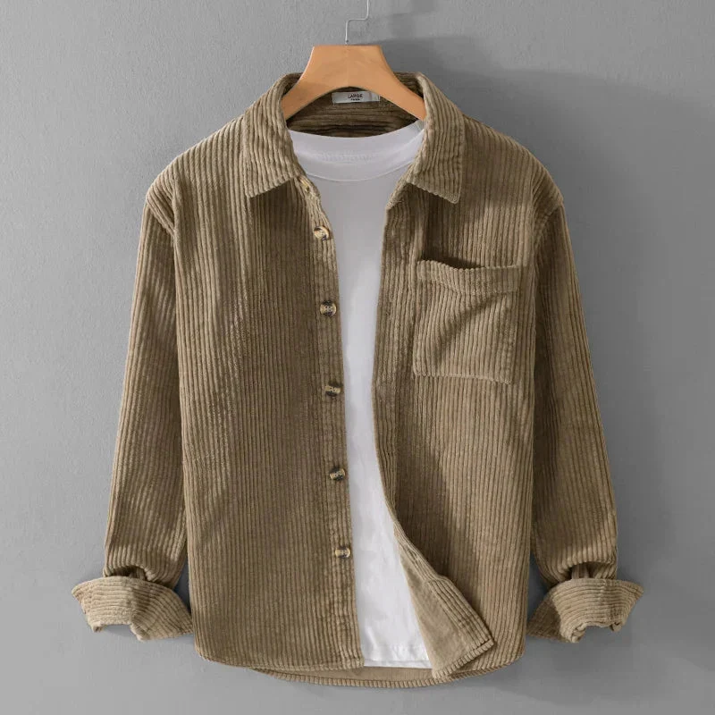 Sobrecamisa de pana suave - LONDON - Imagen 4