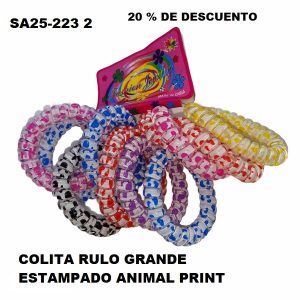 SA25-223-2 RULO GRANDE ESTAMPADO ANIMAL PRINT 20% DE DESCUENTO