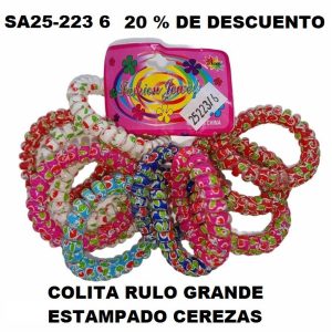 SA25-223-6 RULO GRANDE ESTAMPADO CEREZAS 20% DE DESCUENTO
