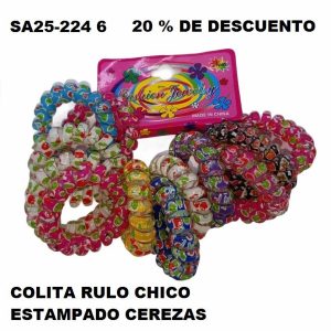 SA25-224-6 RULO CHICO ESTAMPADO CEREZAS 20% DE DESCUENTO