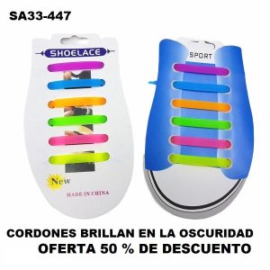 SA33-447 CORDONES GOMA FLUO COLOR