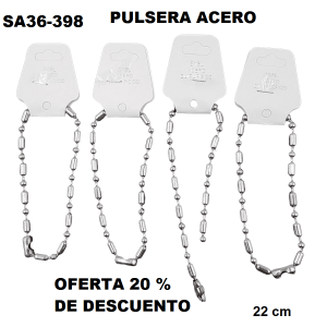 SA36-398 PULSERAS ACERO