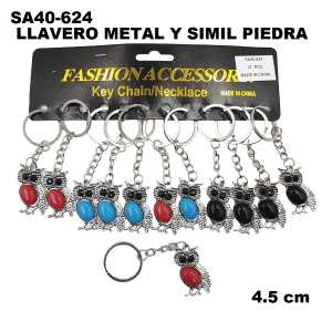 SA40-624 LLAVEROS MINIMO 12 UNIDADES 1 BLISTER