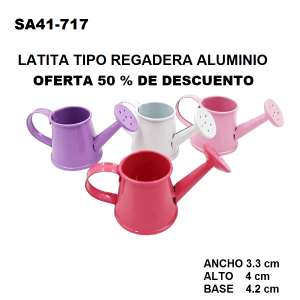 SA41-717 REGADERAS DE METAL COLORES CHICAS