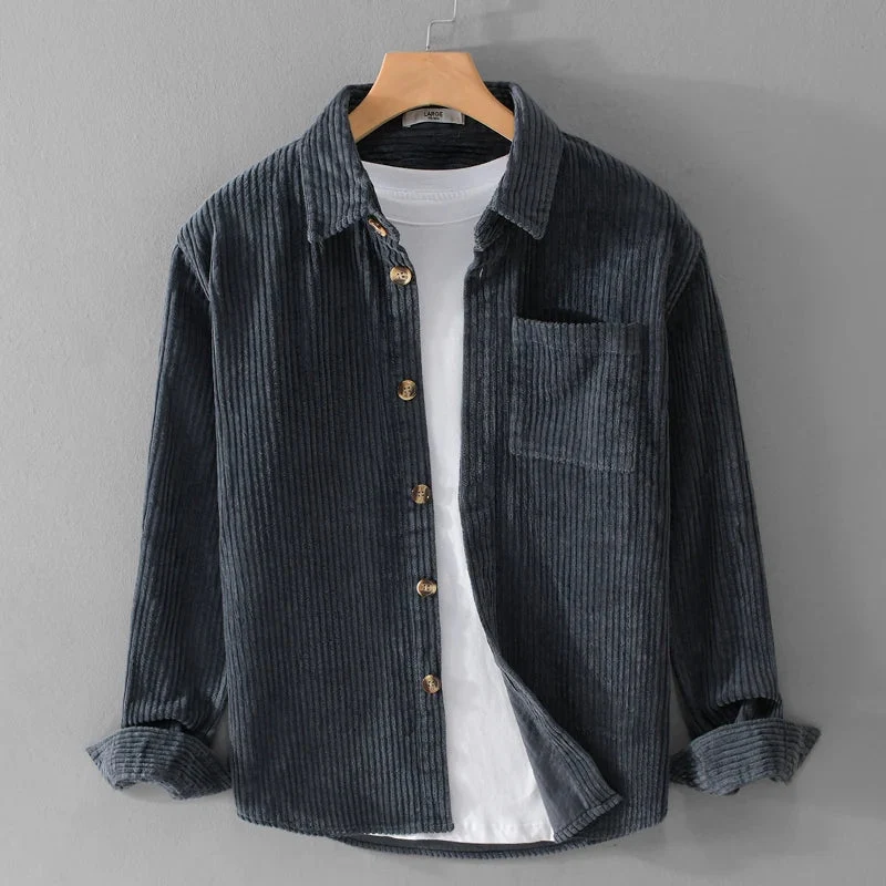 Sobrecamisa de pana suave - LONDON - Imagen 2