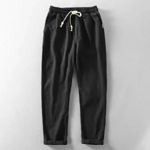 Pantalones Daniel de algodón y lino