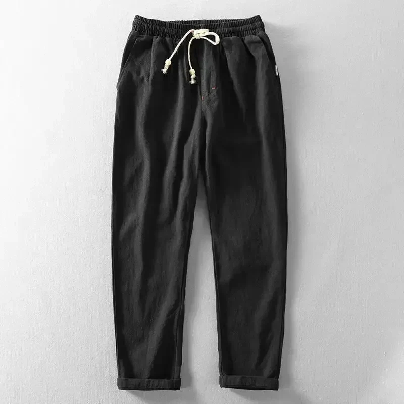 Pantalones Daniel de algodón y lino - Imagen 2