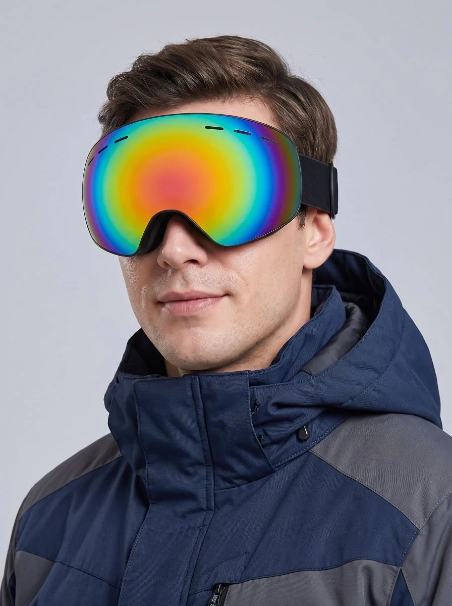 Large View Spherical Anti‑Fog UV Ski Goggles - Imagen 8