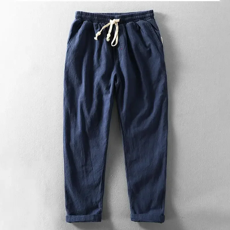 Pantalones Daniel de algodón y lino - Imagen 3
