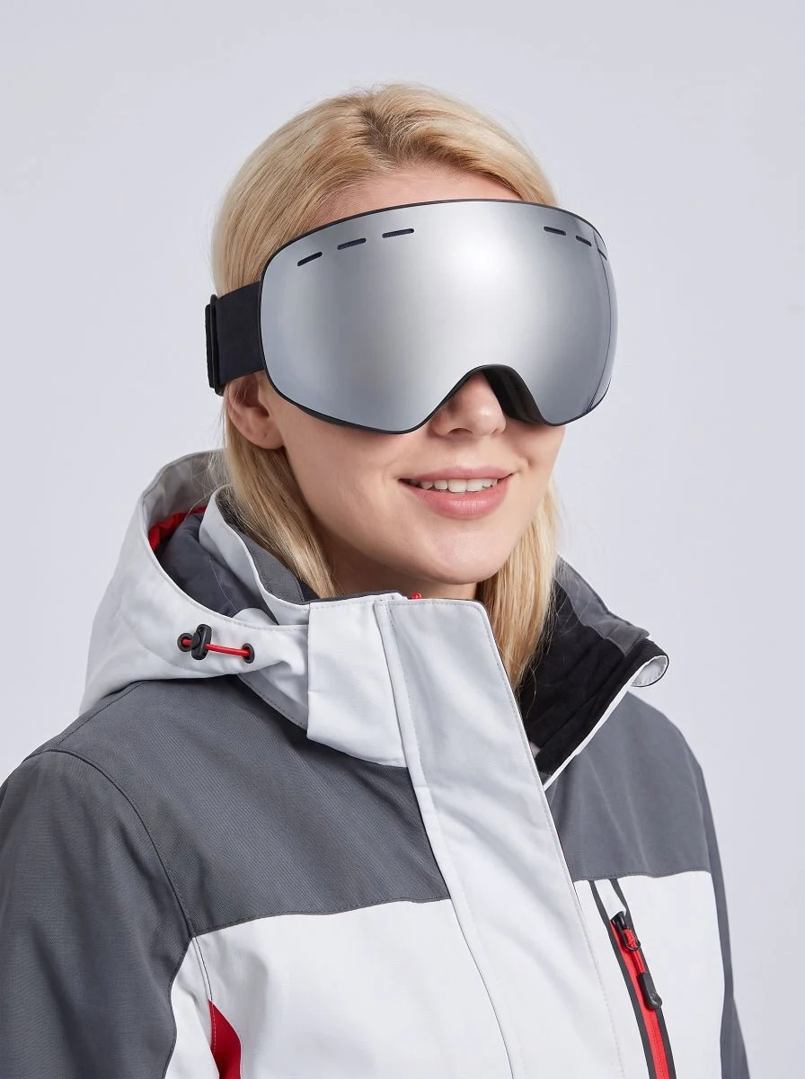 Large View Spherical Anti‑Fog UV Ski Goggles - Imagen 5