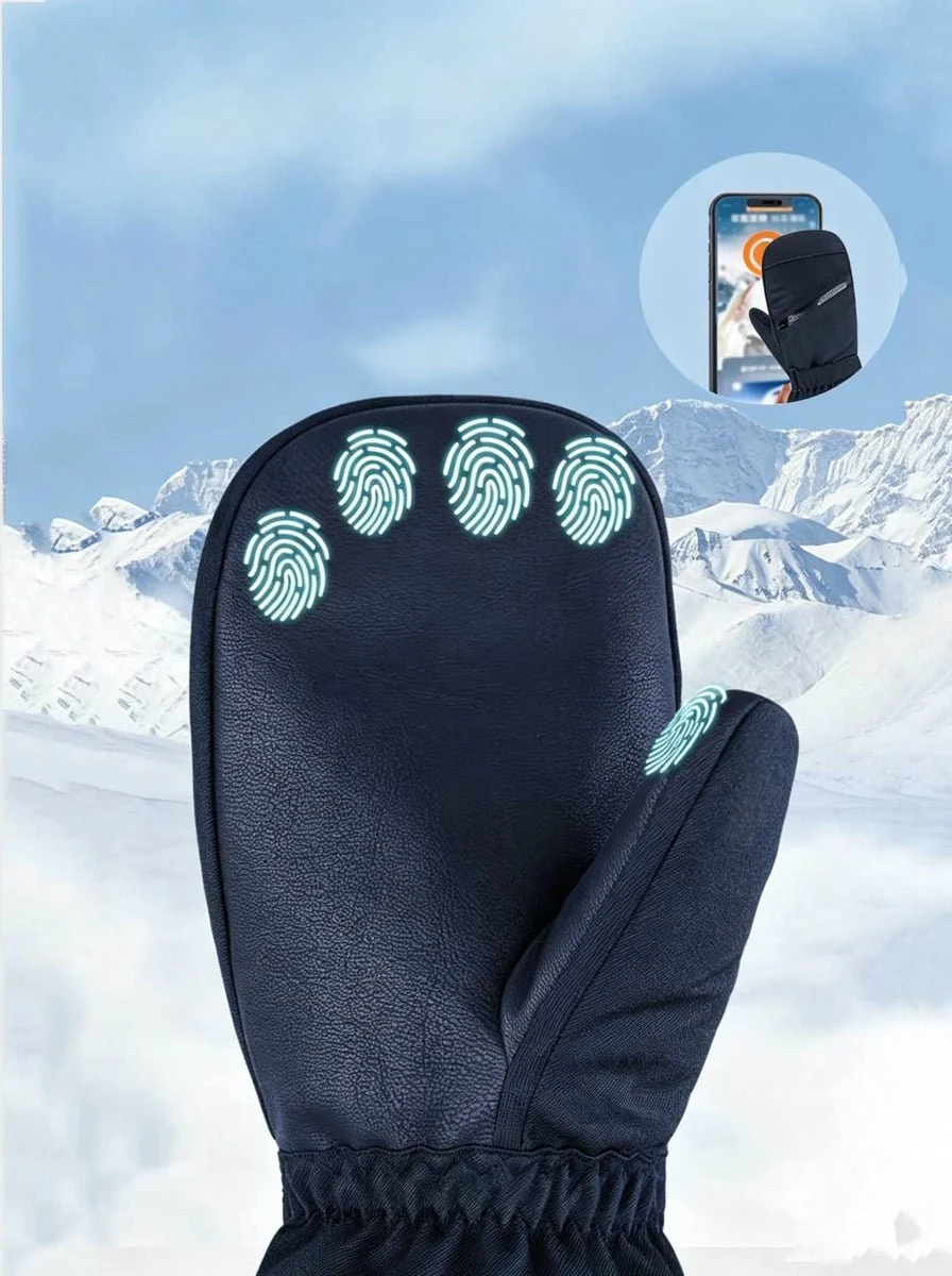 Insulated Winter Snowboard Mittens - Imagen 7