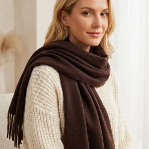 Solid Wool Winter Scarf
