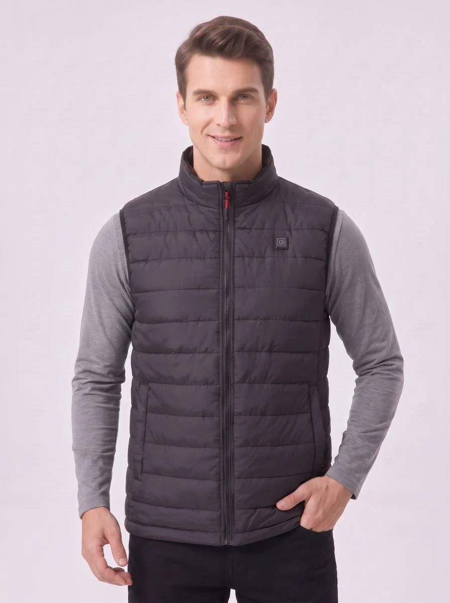 Men's Black Classic Heated Gilet - Imagen 4