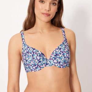 Top de Bikini con Aros y Relleno Estampado Flores Ysabel Mora (Ref. 83385) – Tirantes Gran Confort