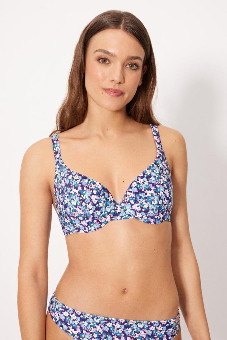 Top de Bikini con Aros y Relleno Estampado Flores Ysabel Mora (Ref. 83385) – Tirantes Gran Confort - Imagen 2