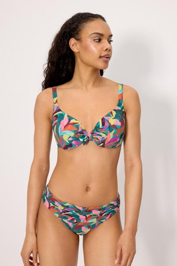 Top de Bikini con Aros y Relleno Estampado Hojas Ysabel Mora (Ref. 83429) - Imagen 2