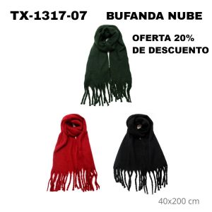 TX-1317-07 BUFANDA NUBE 40×200 cm