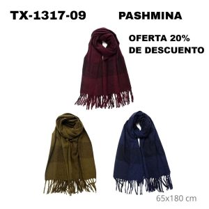 TX-1317-09 PASHMINA LANILLA 65×180 cm