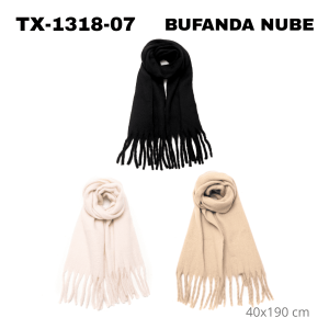 TX-1318-07 BUFANDA NUBE 40×190 cm