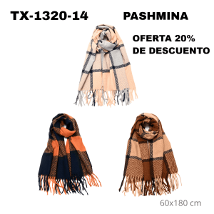 TX-1320-14 PASHMINA  60×180 cm