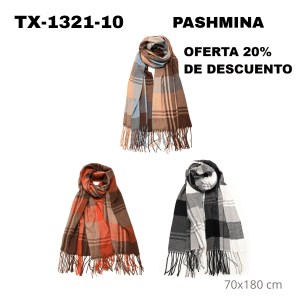 TX-1321-10 PASHMINA  70x180cm