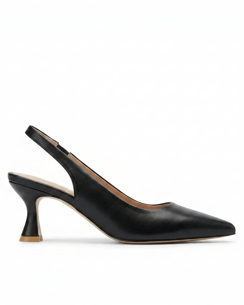 Tacones destalonados elegantes de punta fina - Elena